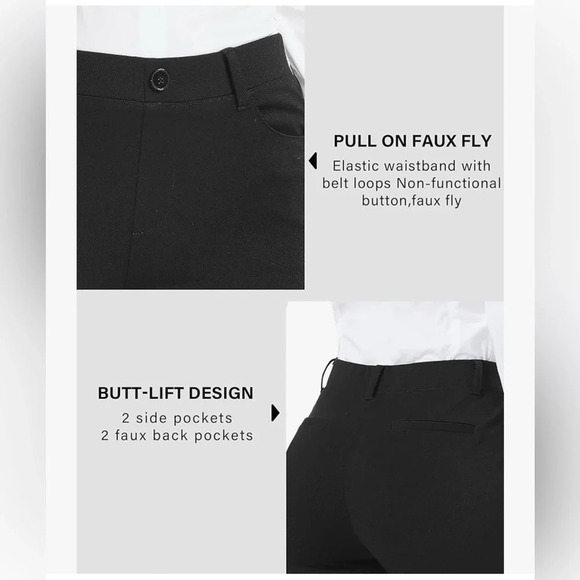 NWT Women’s Plus Sized Pull On Dress Casual Pants - Picture 6 of 6